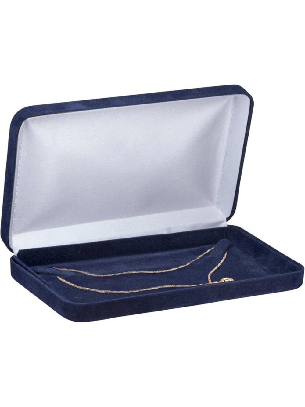 Elegant Velvet Necklace Box - Luxury Jewelry Gift Box for Men & Women, Satin